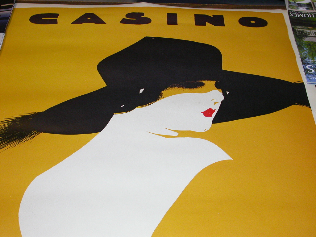 Vintage Casino Poster  - Posters and Prints