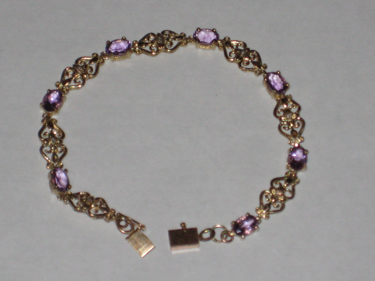Amathyst & Diamond Bracelet - Fine Jewelry