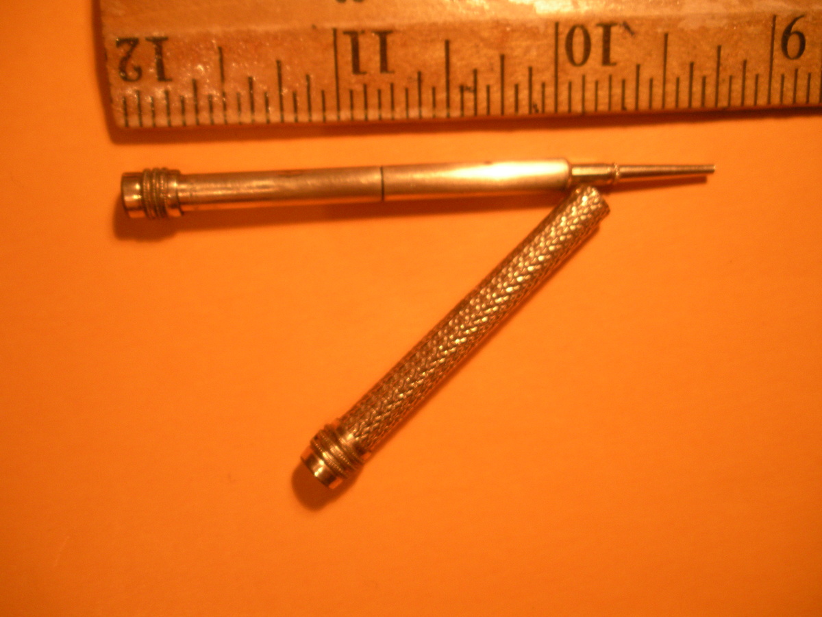 VICTORIAN 1800's Cased Pencil ... TINY pencil ... Pat date is Jan. 23, 1883