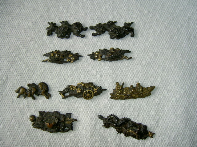 Small brass? oriental figures - Asian