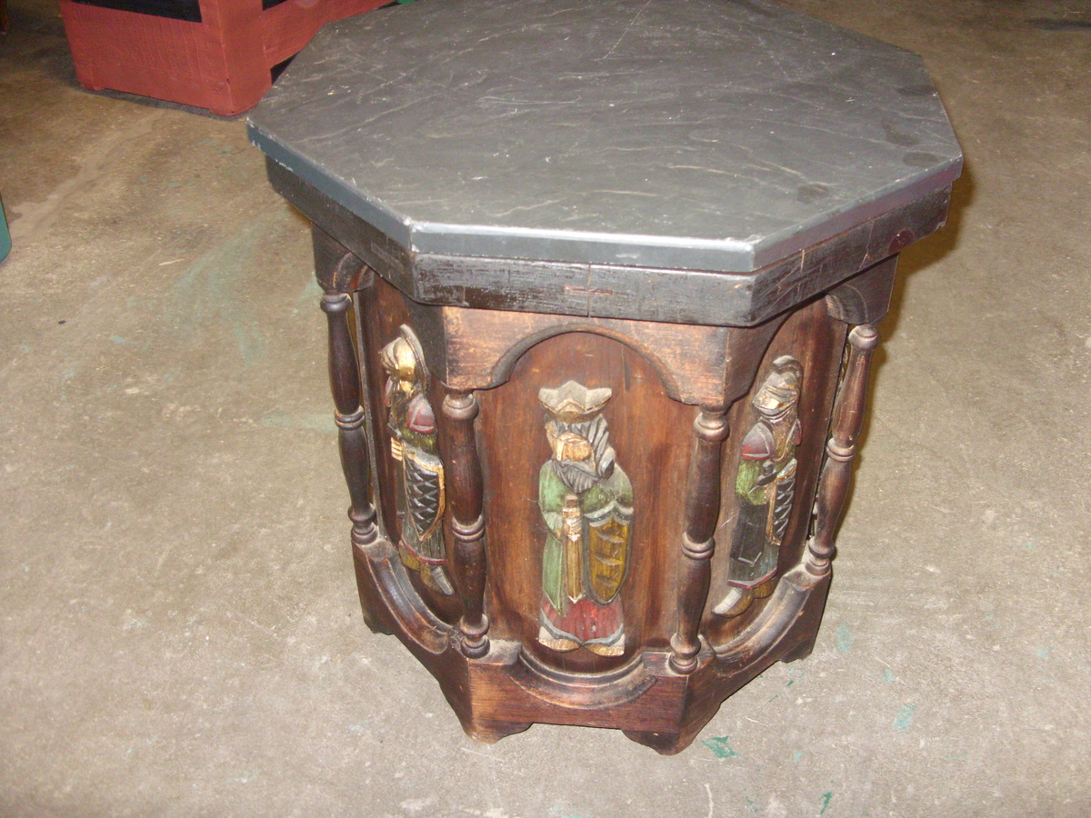 medievil times folk art table