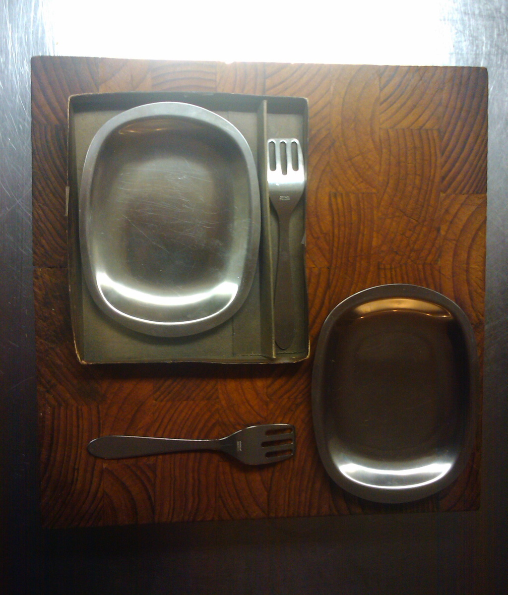STELTON HERRING FORK & DISH - Kitchen