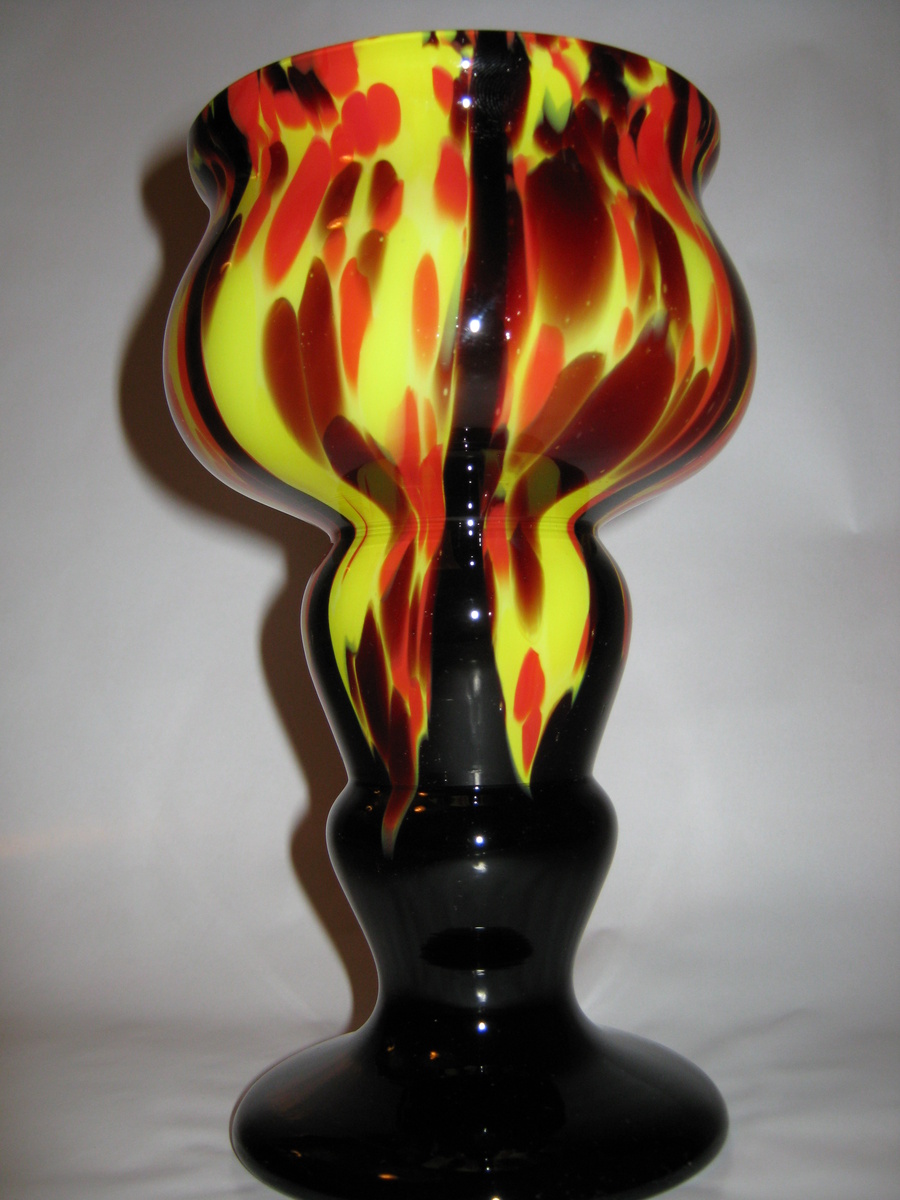 Czechoslovakia art glass vase Franz Welz