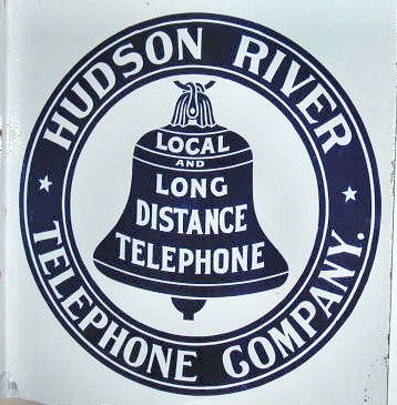Hudson River Telephone Co. Porcelain Sign