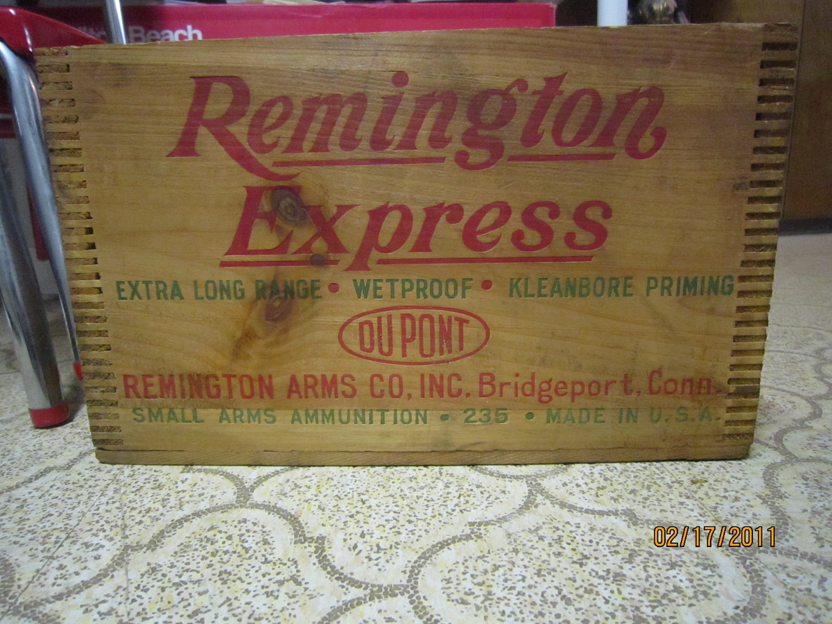 Remington Express with Kleanbore Priming Wood Crate Load RX12-4