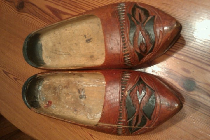 wooden clogs picked at an antique store - Shoes