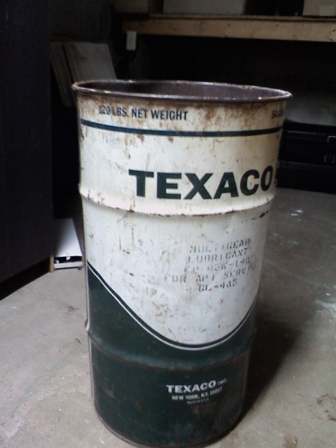 Texaco 120lb Oil Can