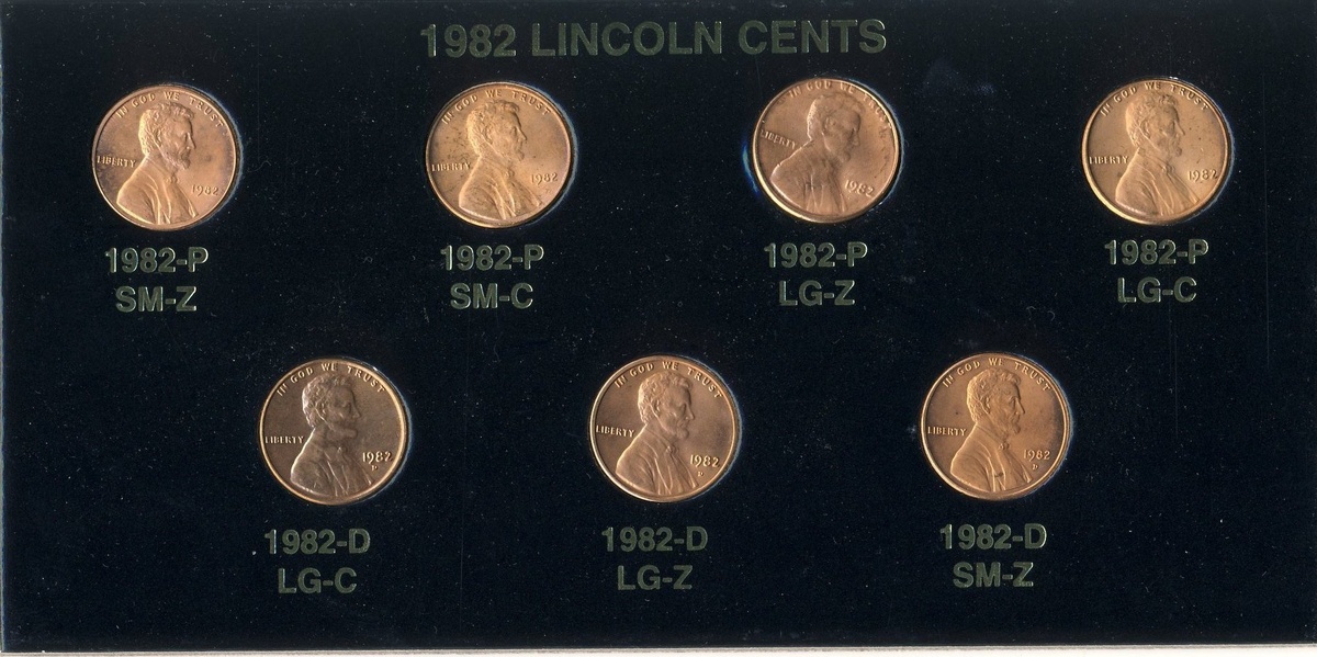 1982 Lincoln Cents - US Coins
