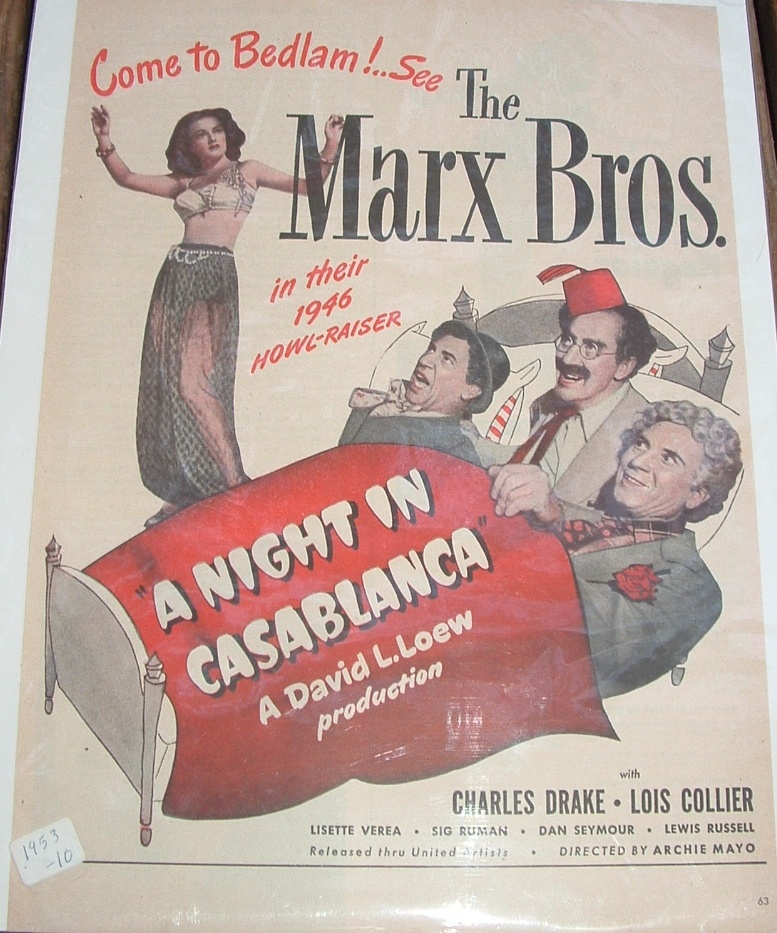 Marx Brothers Advertising  - Movies
