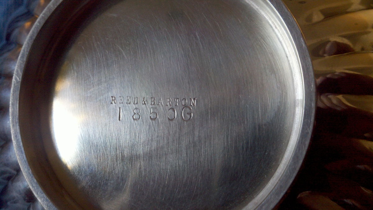 Hallmarked Reed & Barton 1850G Bowl with enamel interior