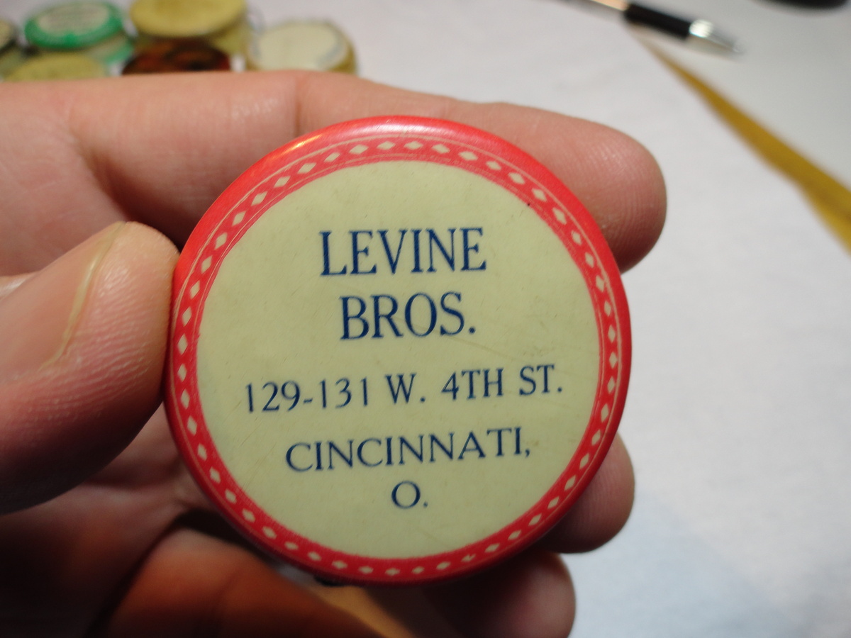 Advertising Tape Measure LEVINE BROS. Clothing Wholesale Cincinnati Ohio - Advertising