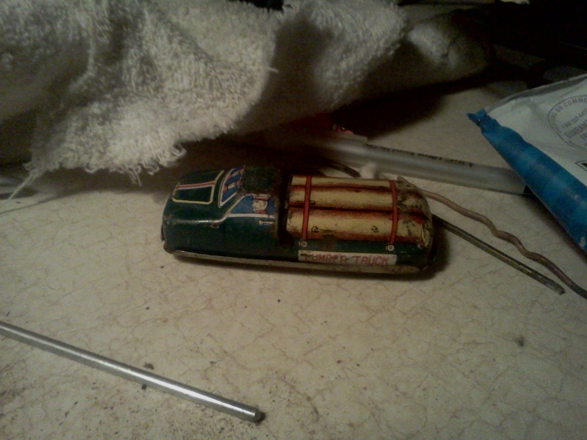 new tin car. 