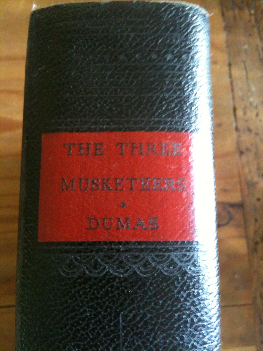 Three Musketeers Book Antique Dumas