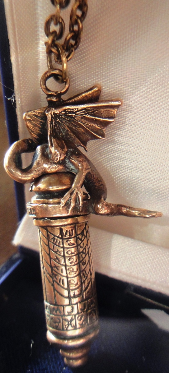 A mystery pendant and chain.
