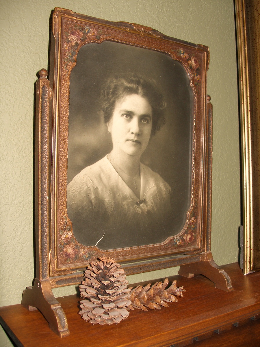 Antique Picture Frame with Photo