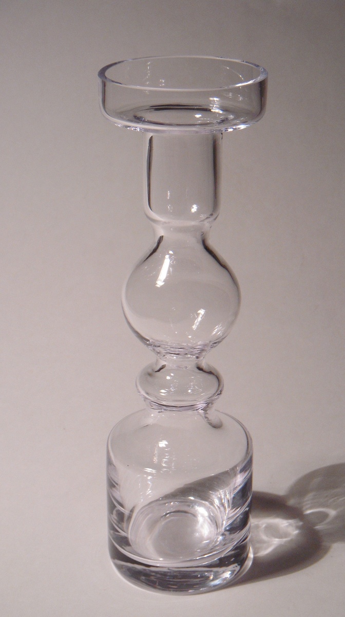 Scandinavian Glass Vase?~8 3/4 Inches High~Unmarked