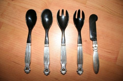 Georg Jensen Bakelite with Sterling handle pieces
