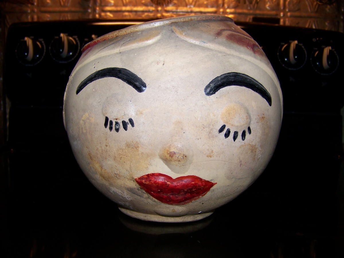 Head Planter ? - Art Pottery