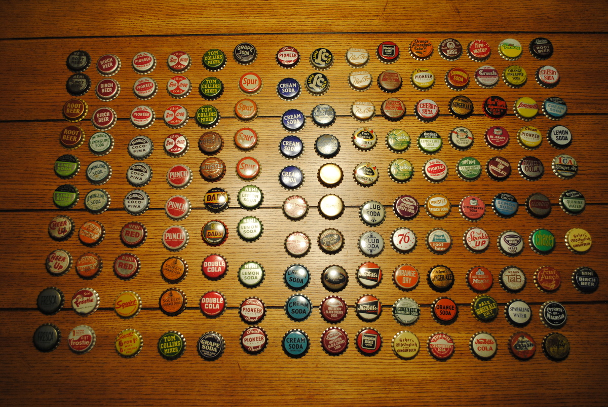 148 Uncrimped Cork Back Soda Bottle Caps