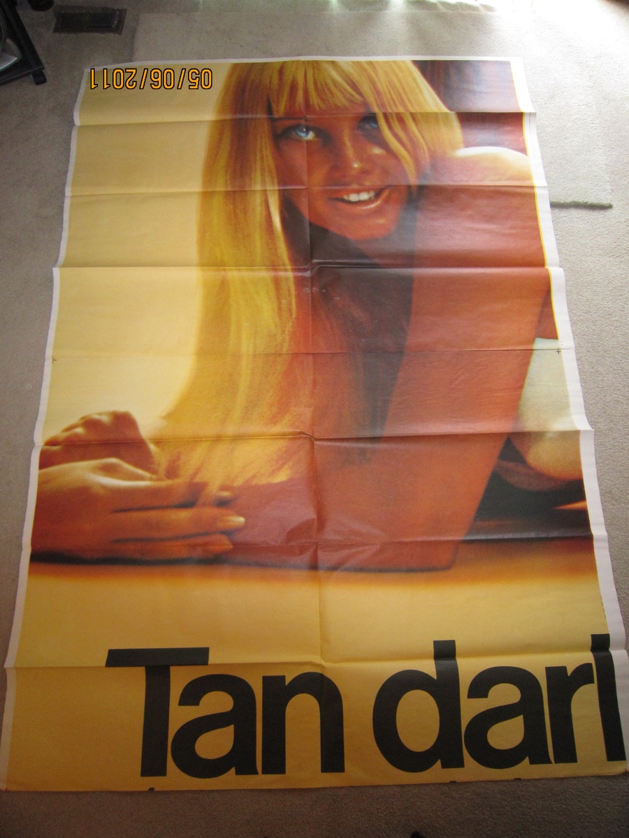 1960's Vintage Sea & Ski Suntan Lotion Billboard Advertisement - Signs
