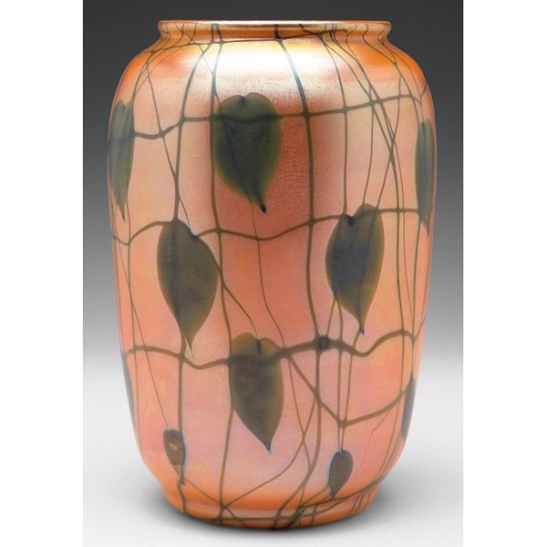 DURAND HEART AND VINE VASE c. 1925