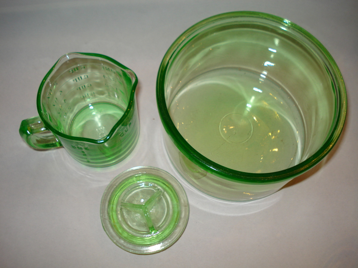 GREEN DEPRESSION GLASS