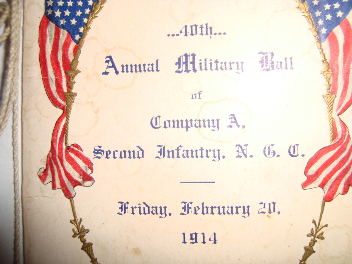 Millitary Ball Dancecard circa 1914