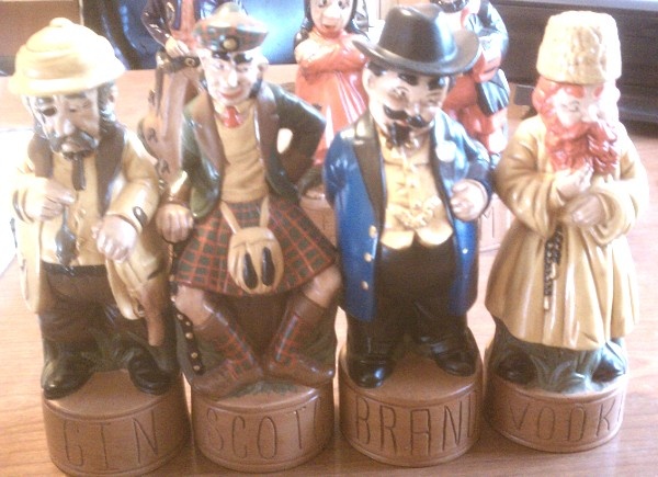 cowboy bourbon, pirate rum, inspector gin McGovern Alberta's Figurals