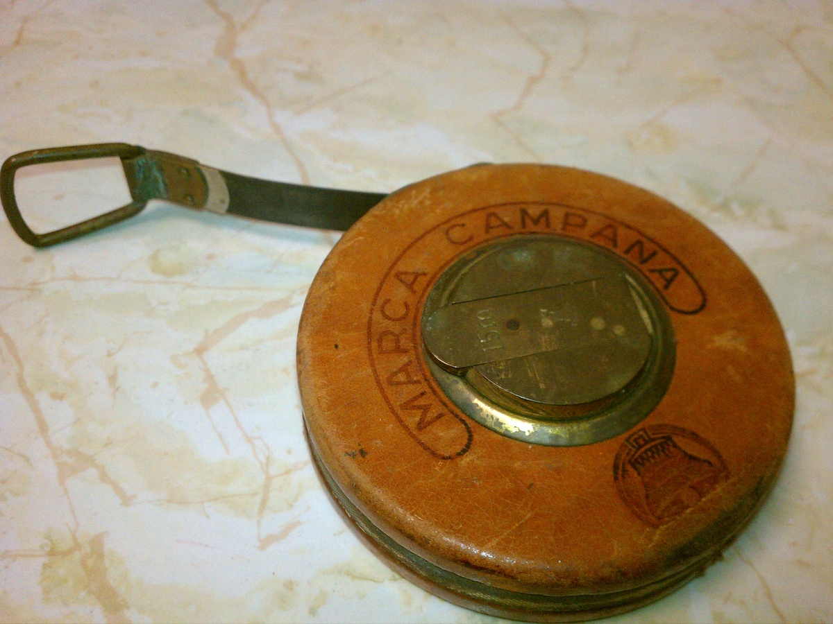 Marca Campana Bronze & Leather Steel Measure 15METERS 