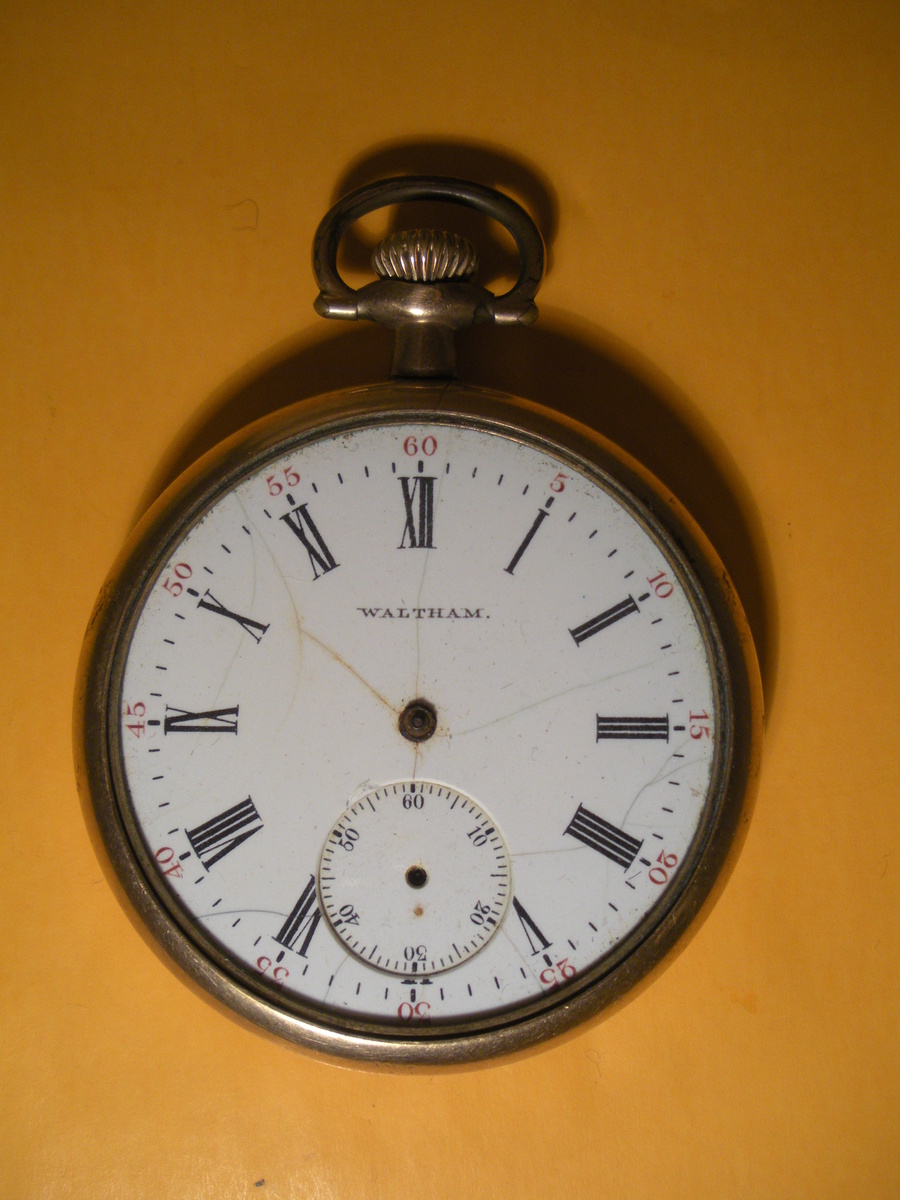 Pocket Watch WALTHAM AWW Co. Safety Barrel B&B Royal 20 year case - Pocket Watches