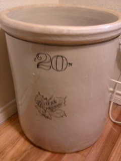 20 gallon stoneware crock - China and Dinnerware