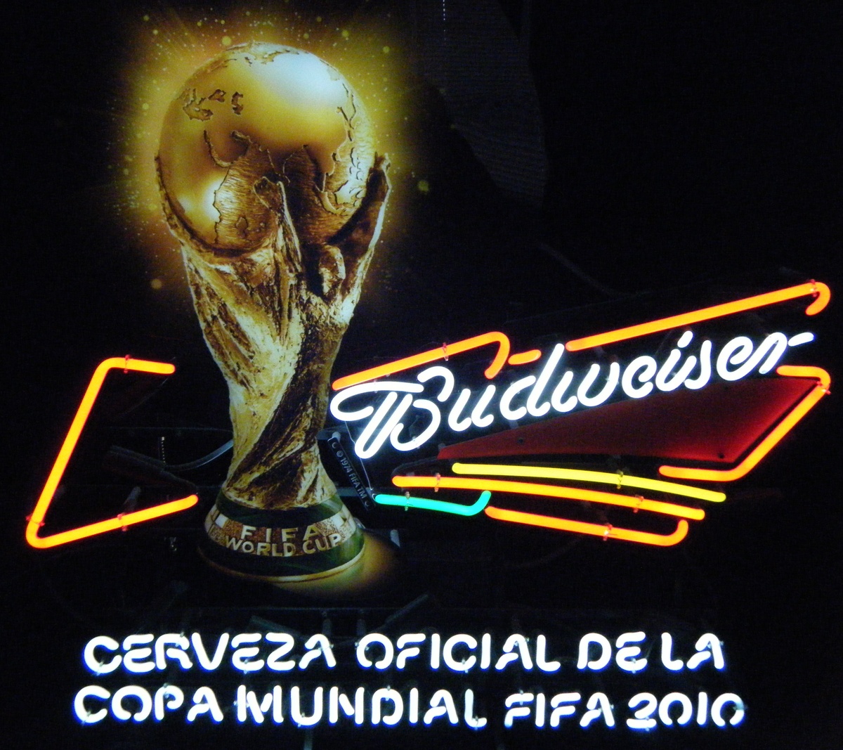 Budweiser 2010 World Cup Sign in Spanish