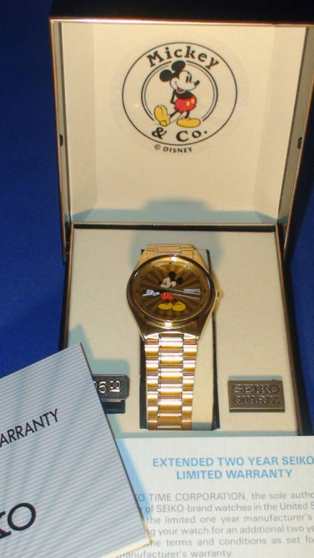 1987 Seiko Gold plated Mickey - Wristwatches
