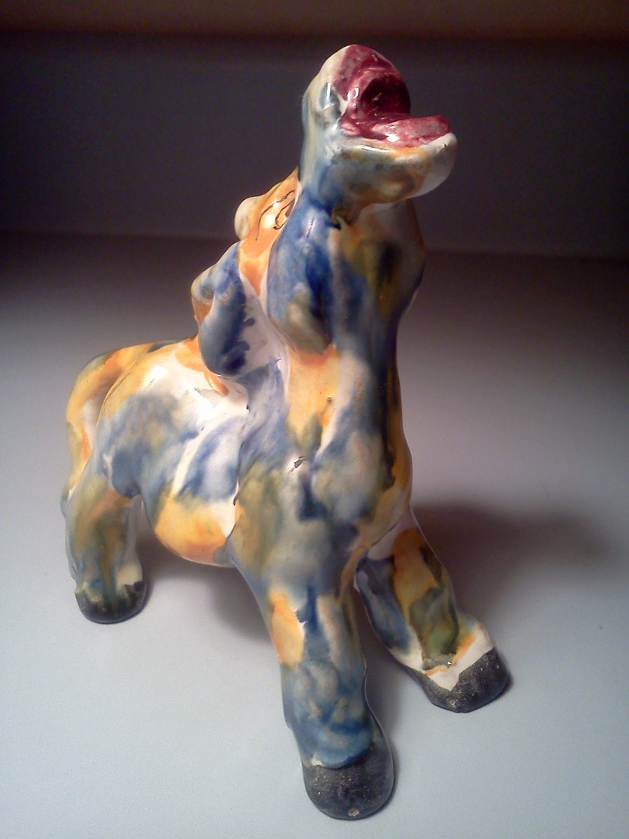 Colorful Italian Ceramic Donkey 