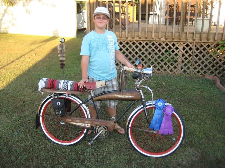 My Son & His favorite Bike "Slo' Poke"...The Rat Bike