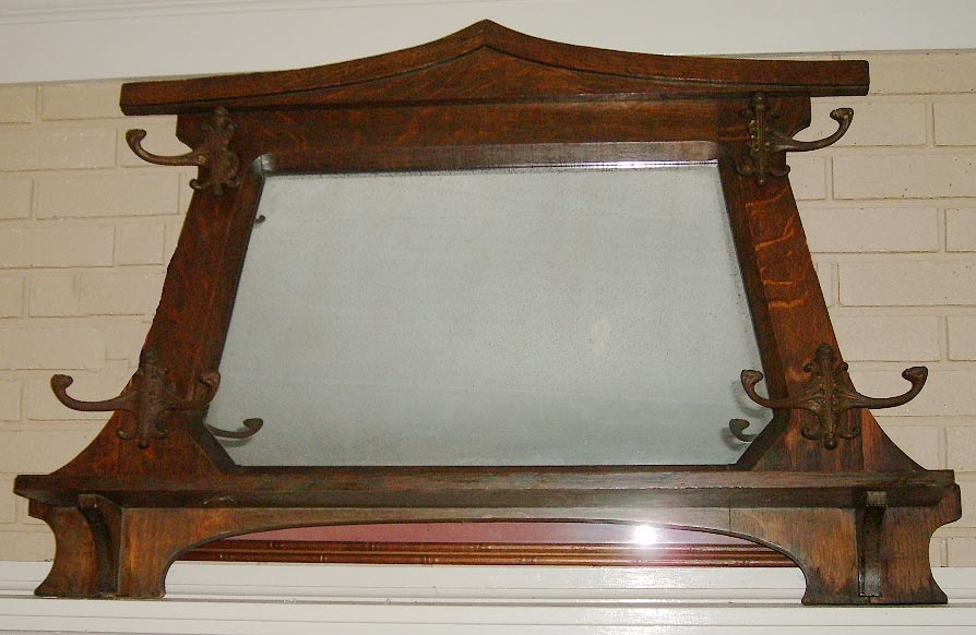 Art Noveau hall mirror