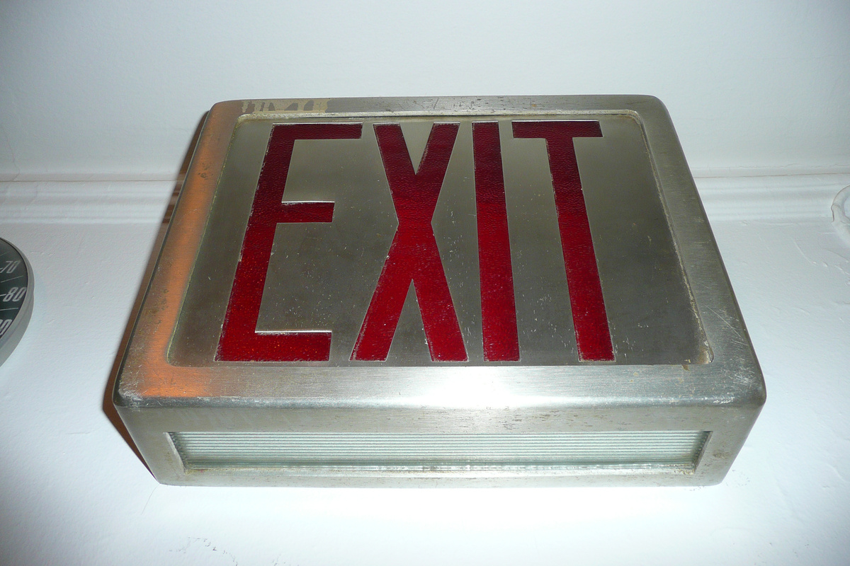 Exit Sign 1950's