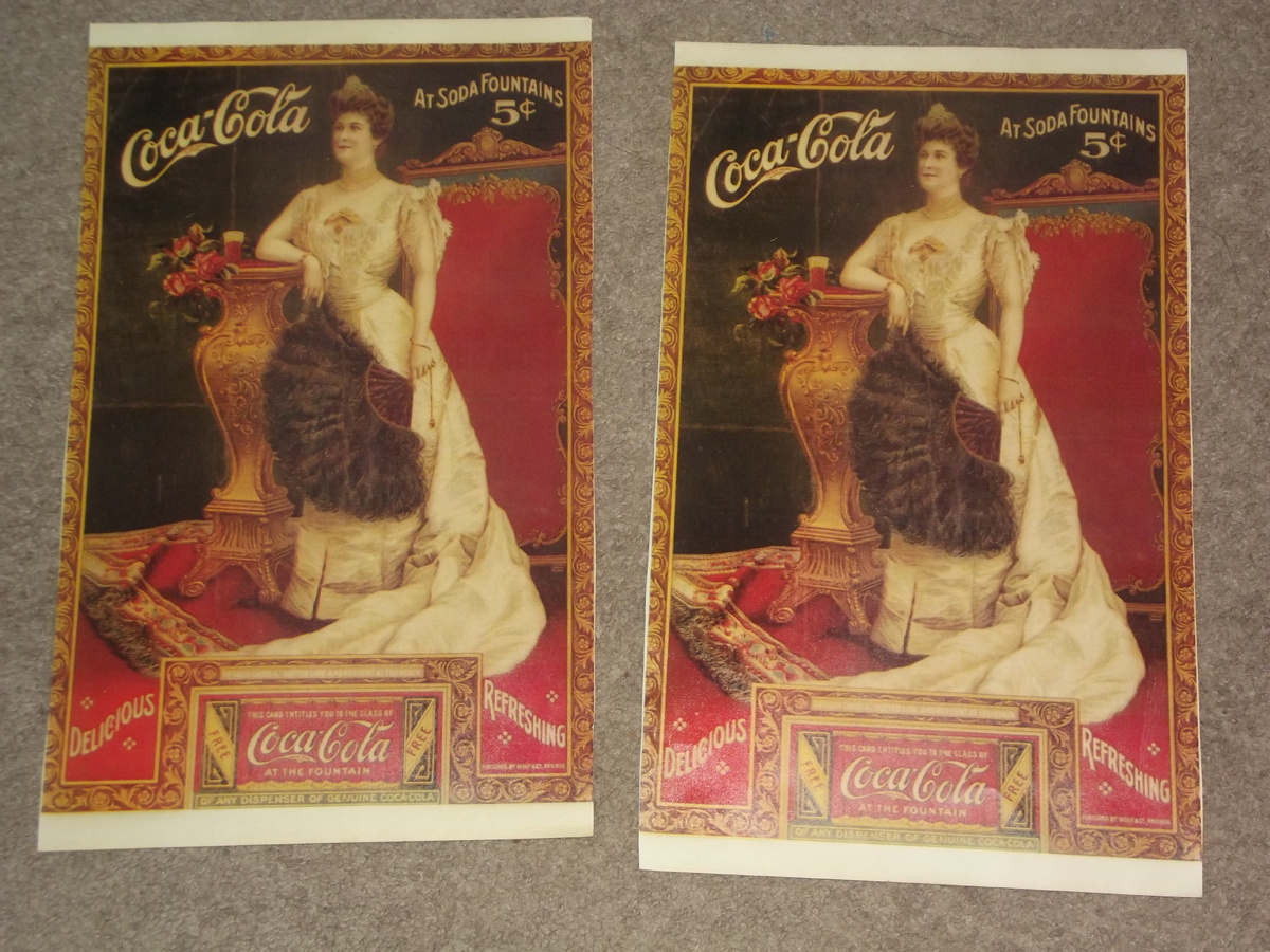 Two older looking prints - Coca-Cola