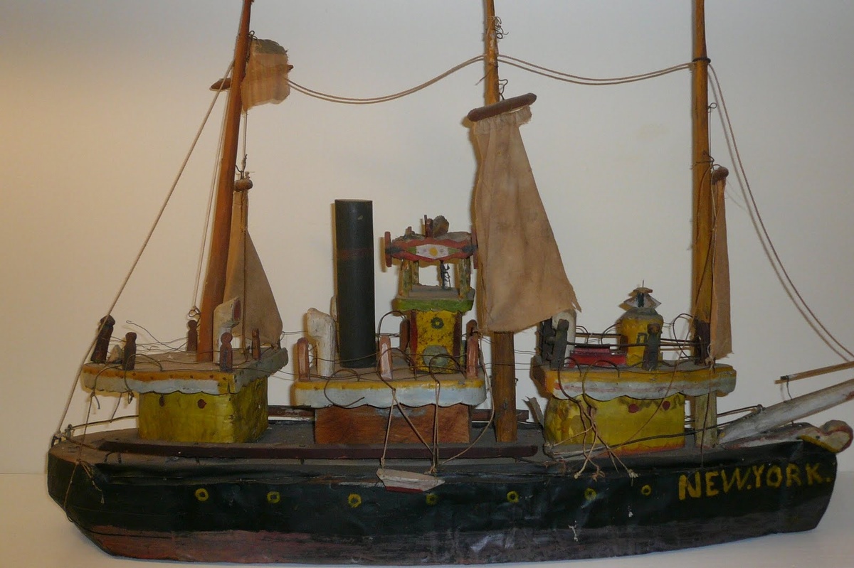 Folk Art Ship Model Collection Jim Linderman