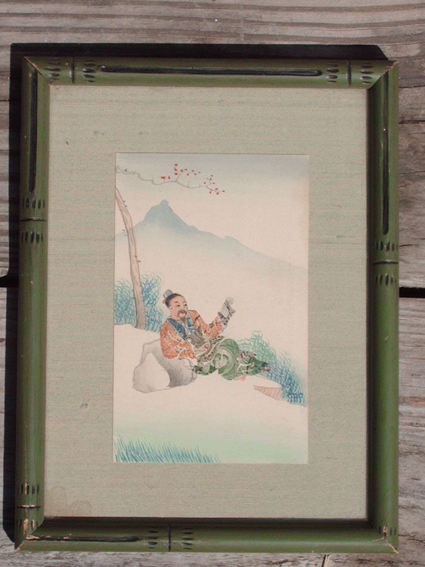 Japanese Post Cards Made From Stamps/Hand Sketched?