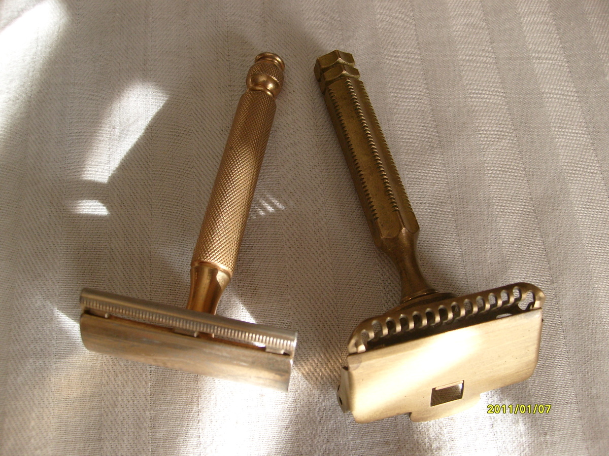 Brass Gillette & Gem Razor's