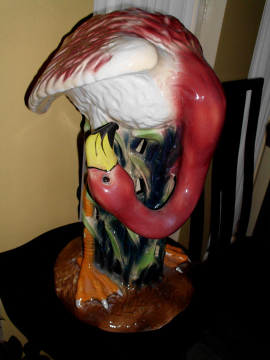 Tall Flamingo Lamp