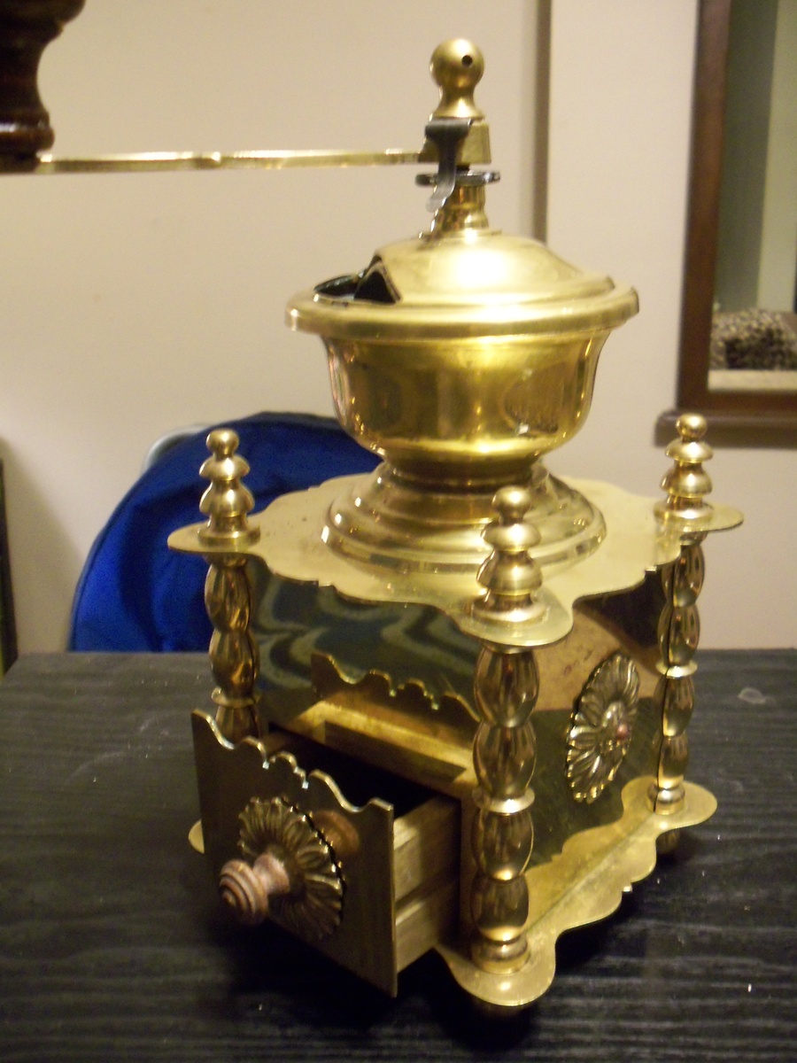 Solid Brass Coffee Grinder