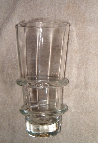 Free Blown Glass Vase with applied Rings Id.? - Glassware