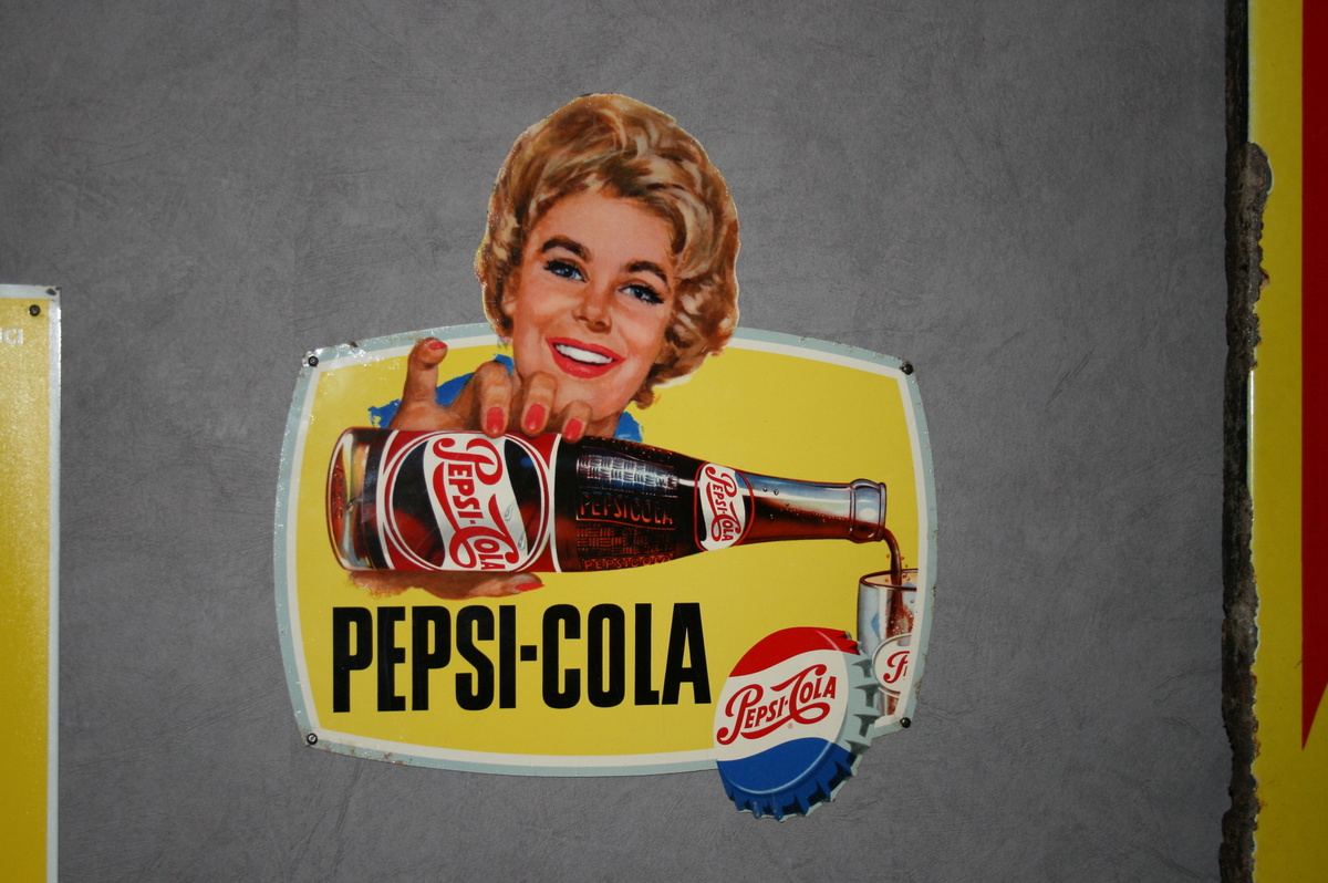 pepsi cola tin sign - Signs