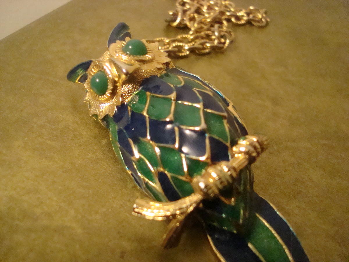 Chunky owl necklace