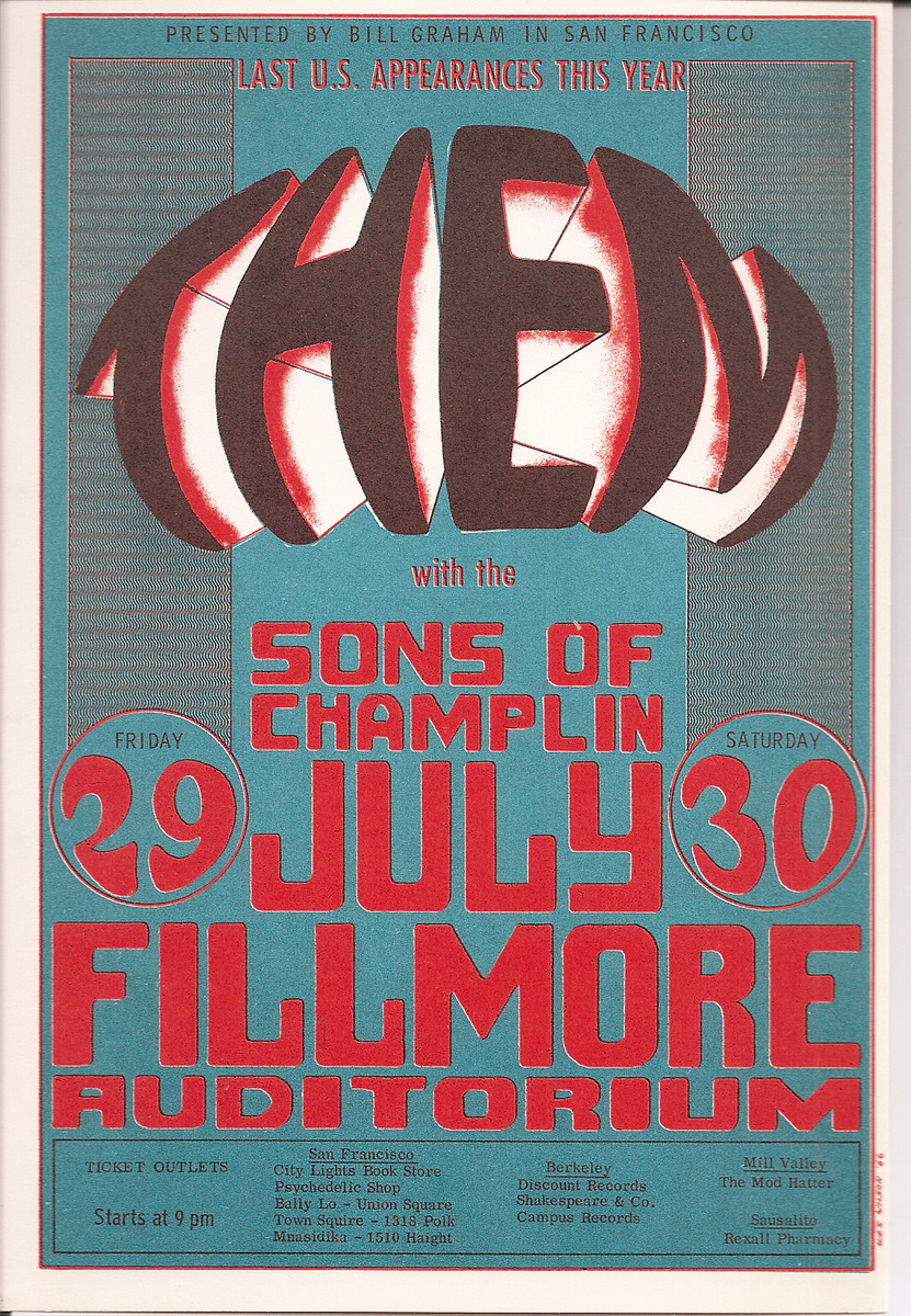 Them and the Sons of Champlin at the Fillmore - Posters and Prints