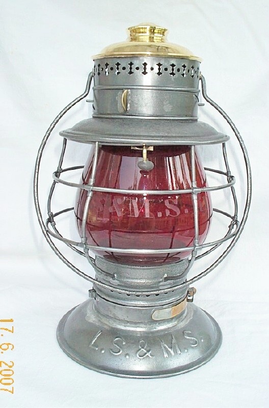LS&MS Railroad Lantern - Railroadiana