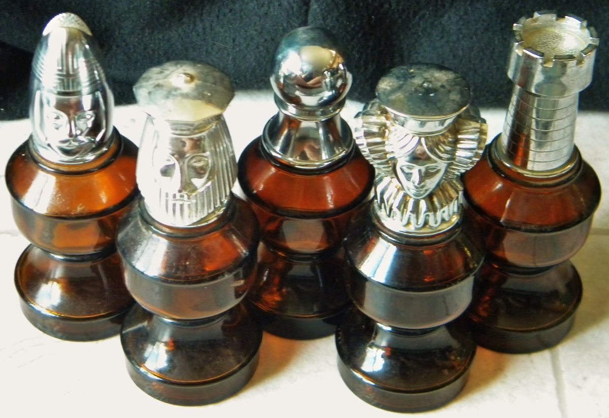 Partial Avon After Shave Chess Set