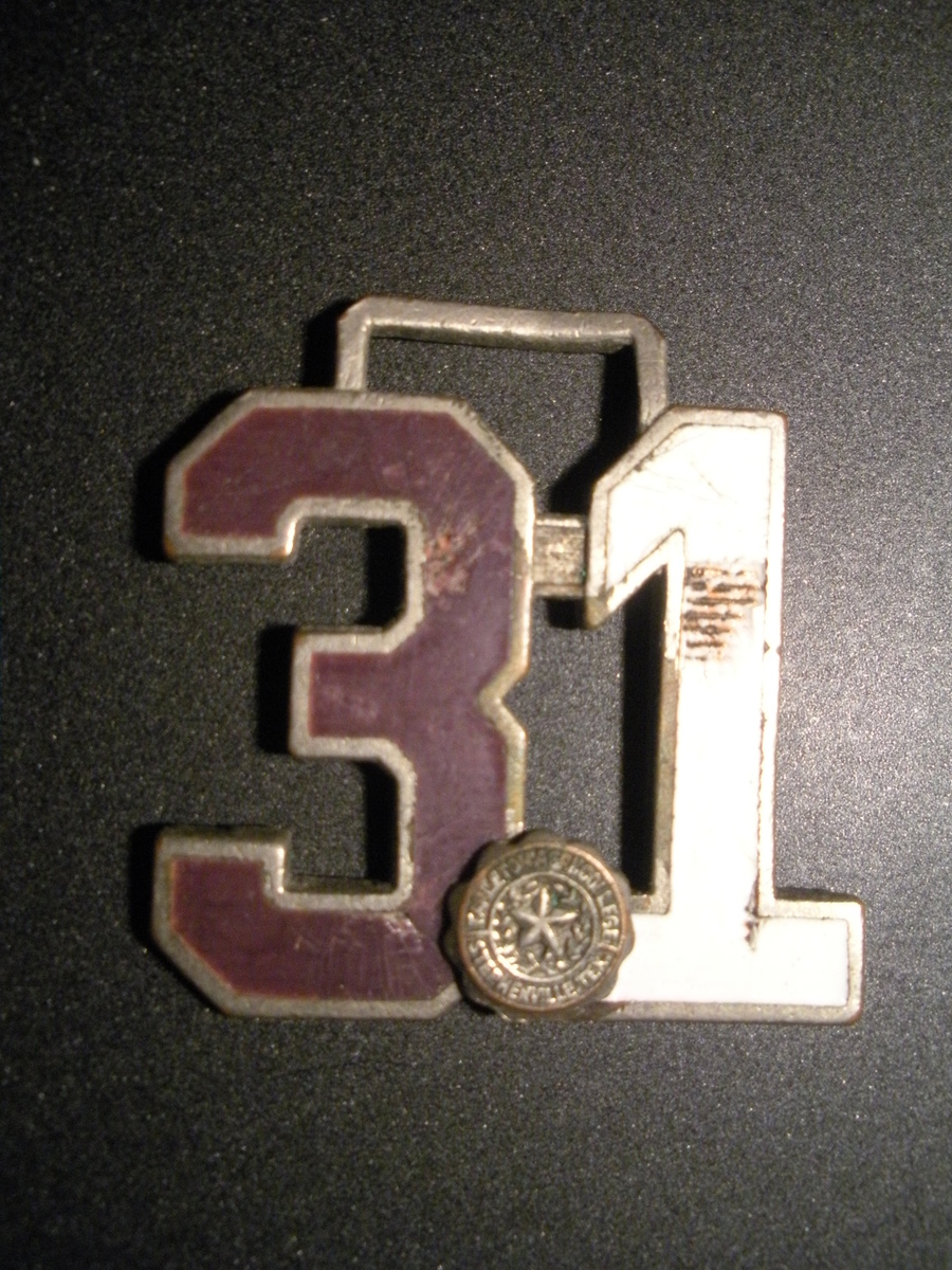 College WATCH FOB for Tarleton State University in Stephenville, Texas 1931. - Pocket Watches